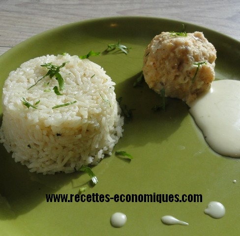 Boulettes de poisson et riz au thermomix image