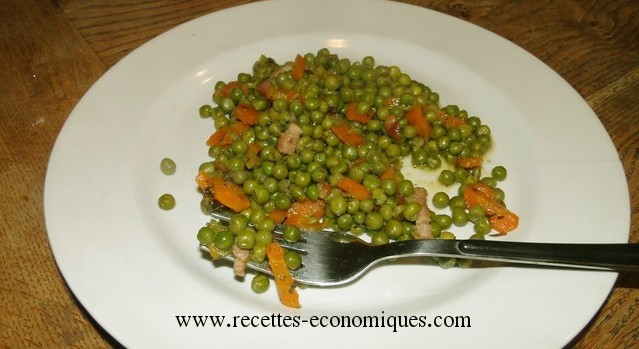 Petits pois carottes image