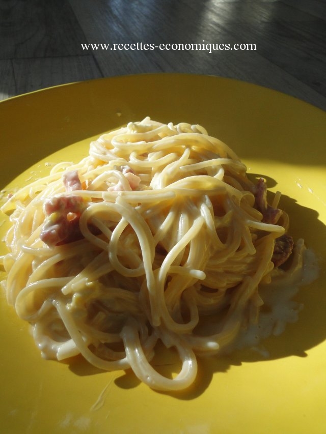 Spaghettis à la carbonara (thermomix) image