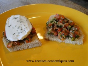 tartine tomates mozza