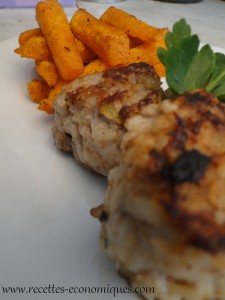 frites butternut et boulettes porc et riz 2