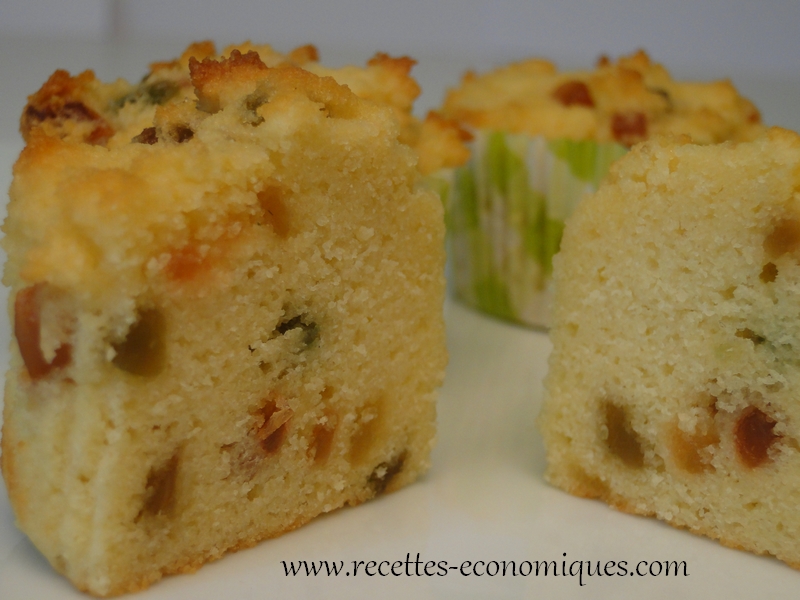 Muffins fruits confits sans gluten et au thermomix (ou pas) image