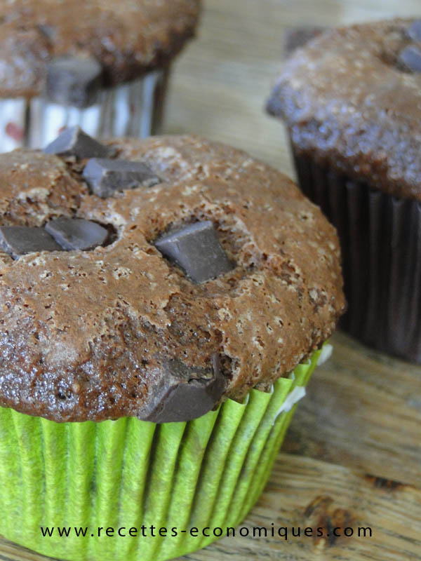 Muffins chocolat : la meilleur recette (thermomix ou pas) image