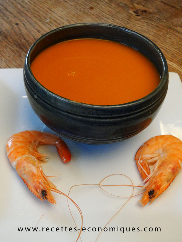 Velouté ou bisque de crevettes au thermomix image