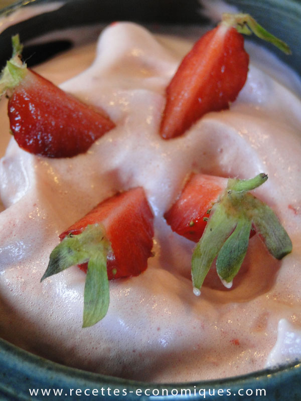 Mousse de fraises au thermomix image