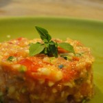 salade de courgettes crues et tomates