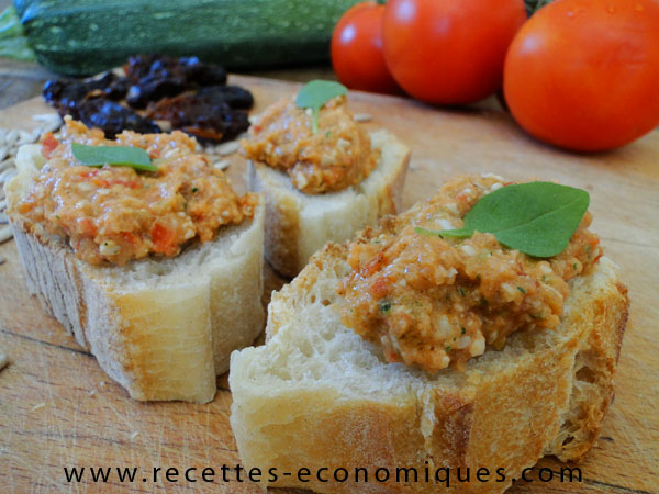 Tartare ou tartinade de courgettes image