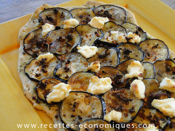 Tarte aux aubergines et pesto à ma façon image