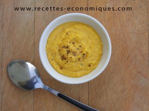 creme carottes lait amandes