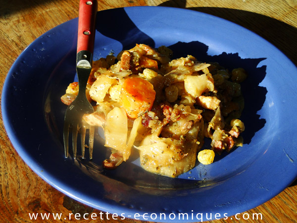 Recette rapide de chou blanc à la cocotte minute image