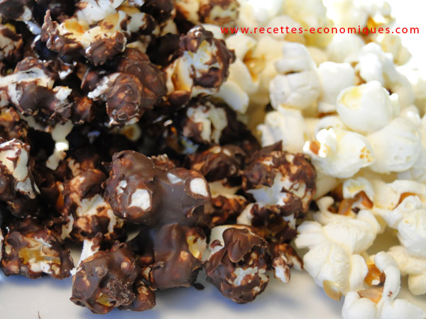 Pop corn au chocolat ou nature ou les 2! image