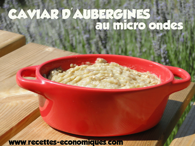 Caviar d’aubergines au micro ondes image