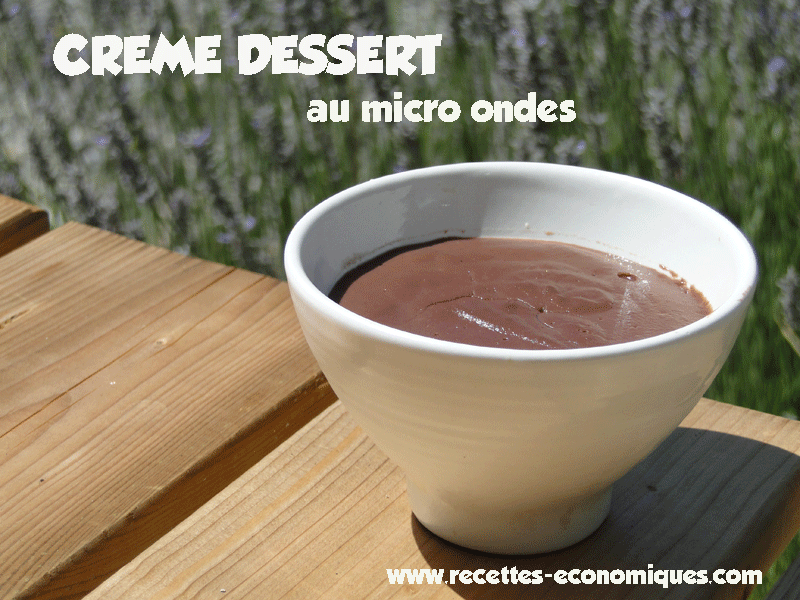 crème dessert au micro ondes image