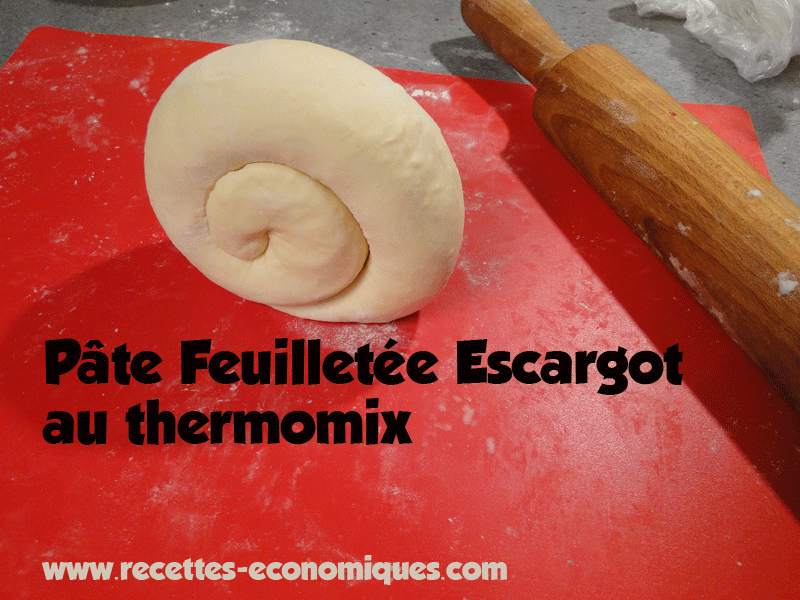 Pâte feuilletée escargot au thermomix image