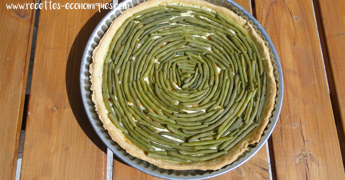 Tarte aux haricots verts féta image