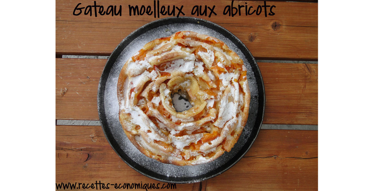 Moelleux aux abricots, très bon image