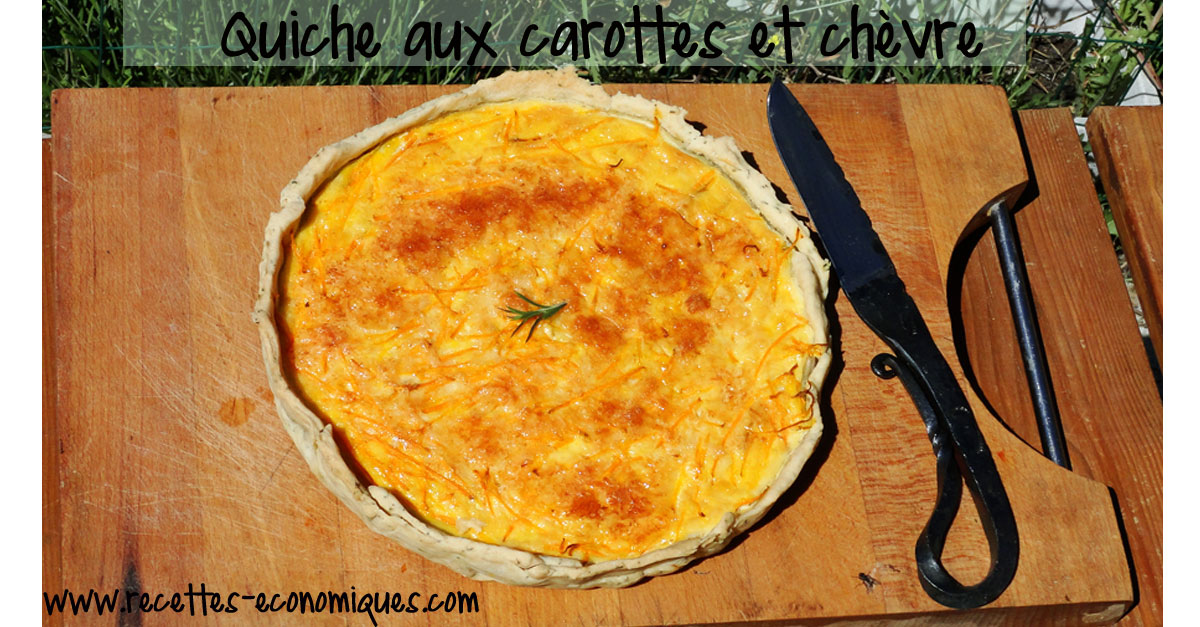 Quiche aux carottes et chèvre image