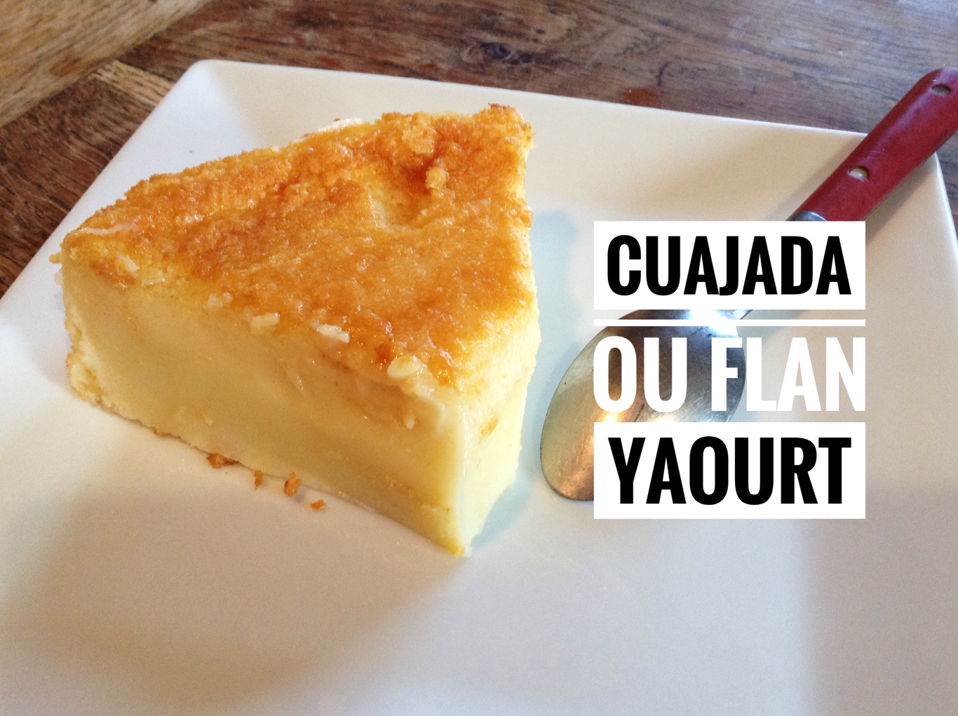 Flan au yaourt et à la vanille (cuajada) image