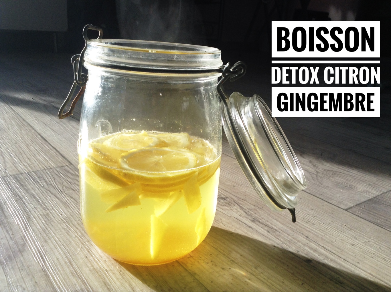 boisson détox citron gingembre image