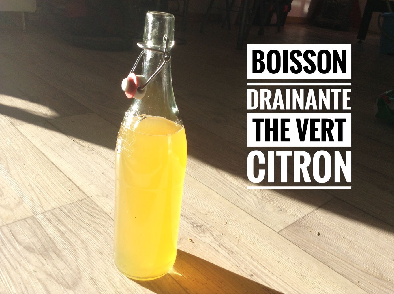 Boisson détox thé vert citron image