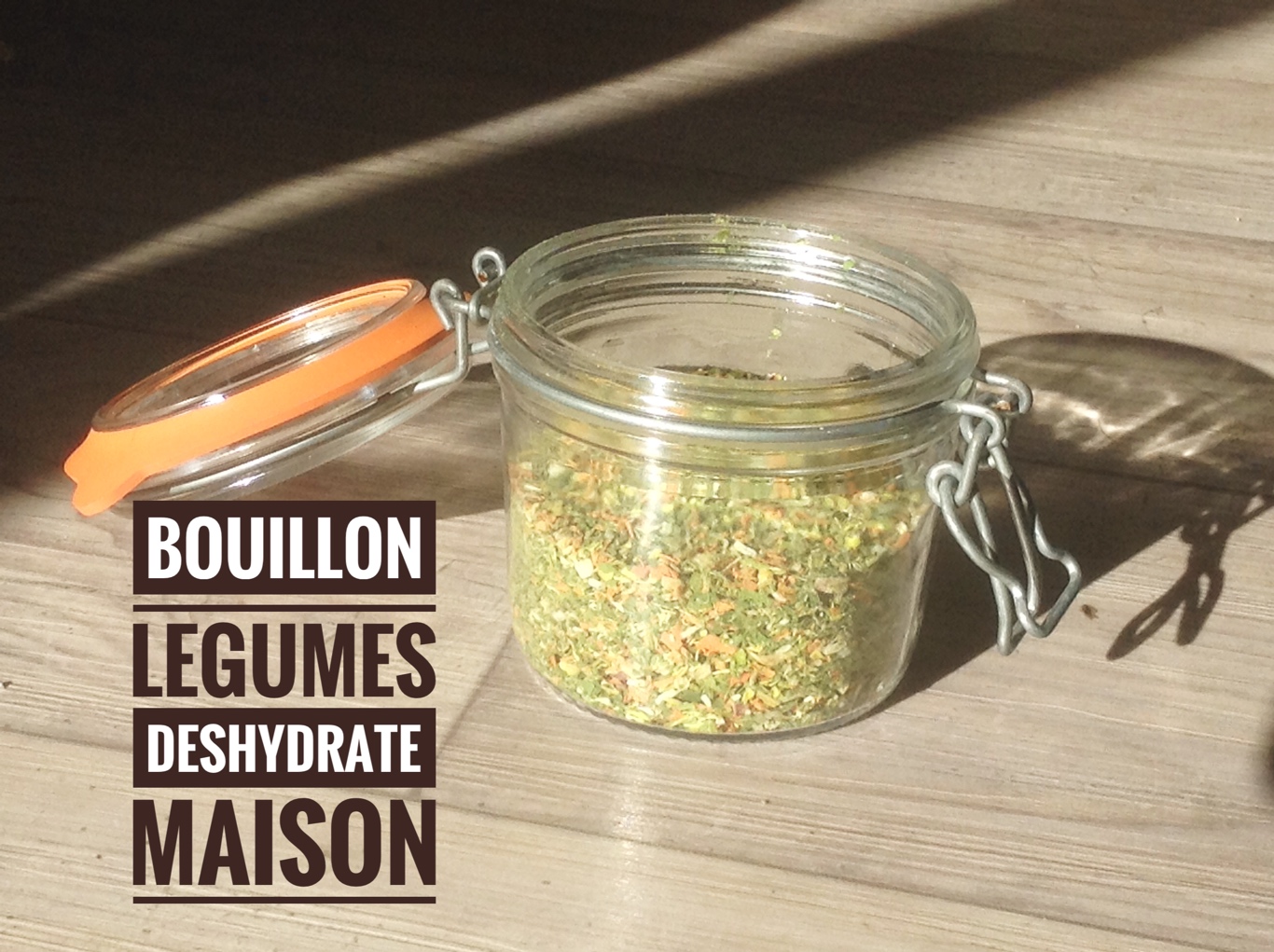 Bouillon de légumes déshydraté maison image