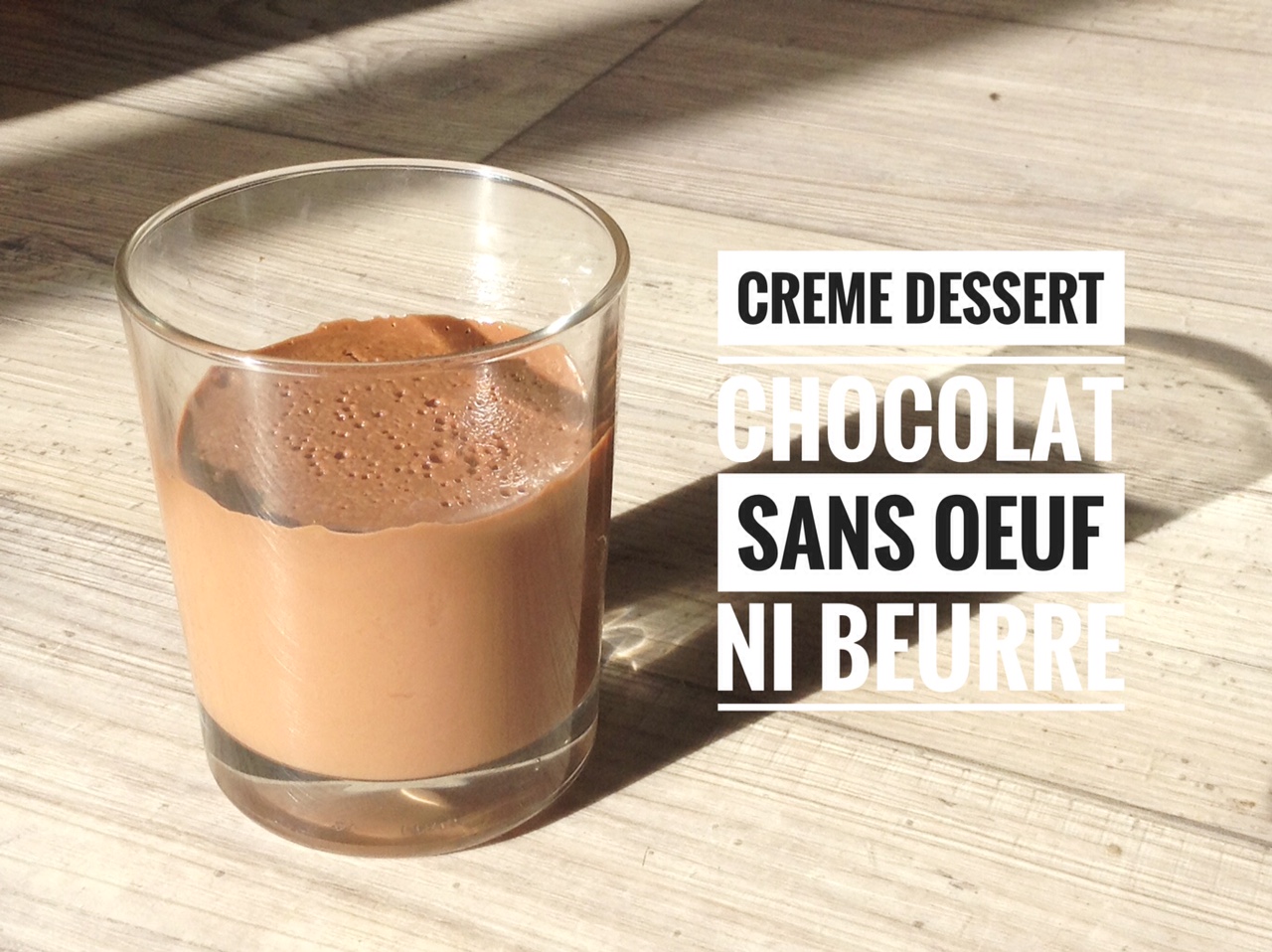 Crème dessert chocolat sans beurre ni oeuf image