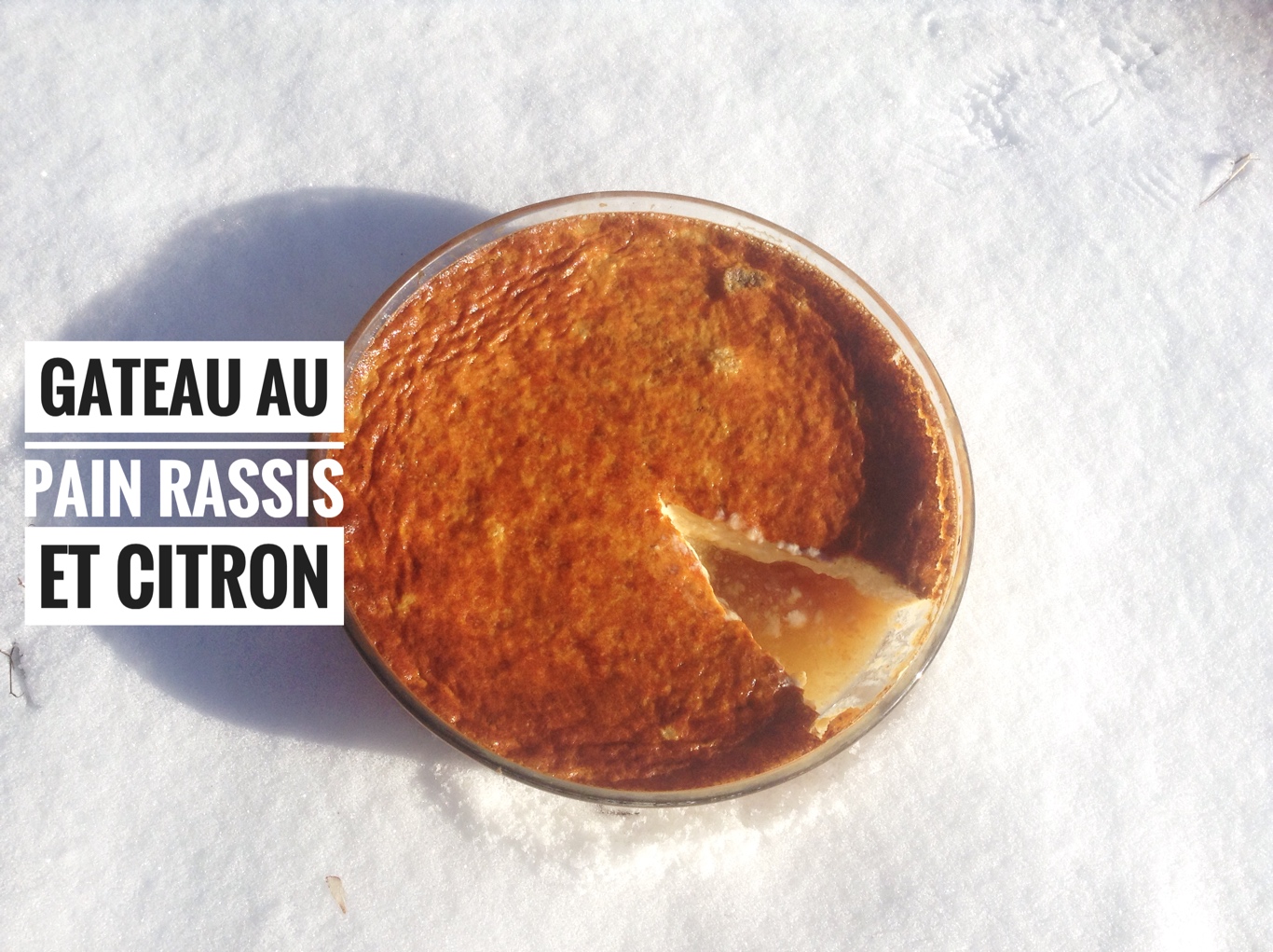 Pastizzu ou flan corse au pain rassis au citron image