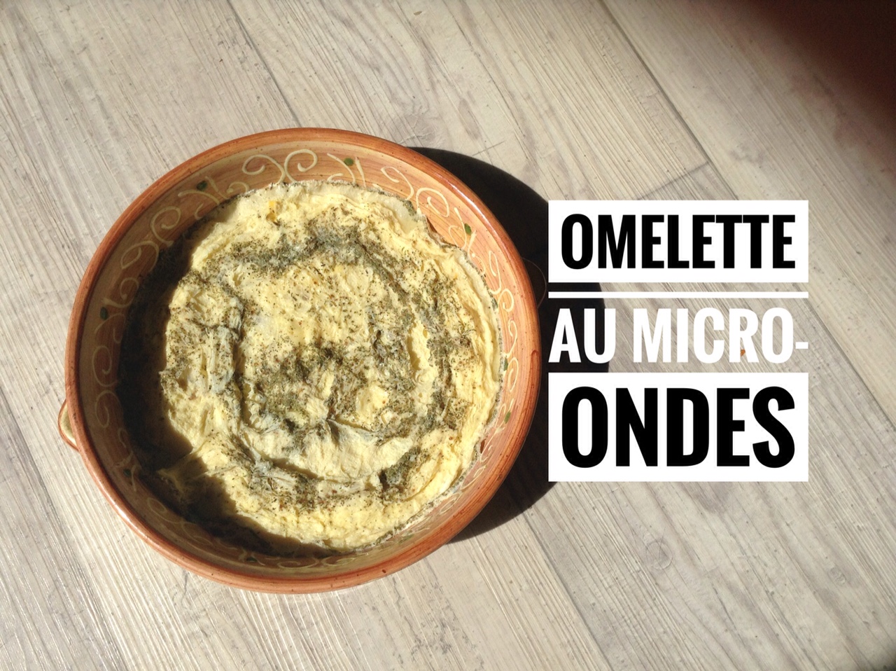 Omelette au micro ondes image