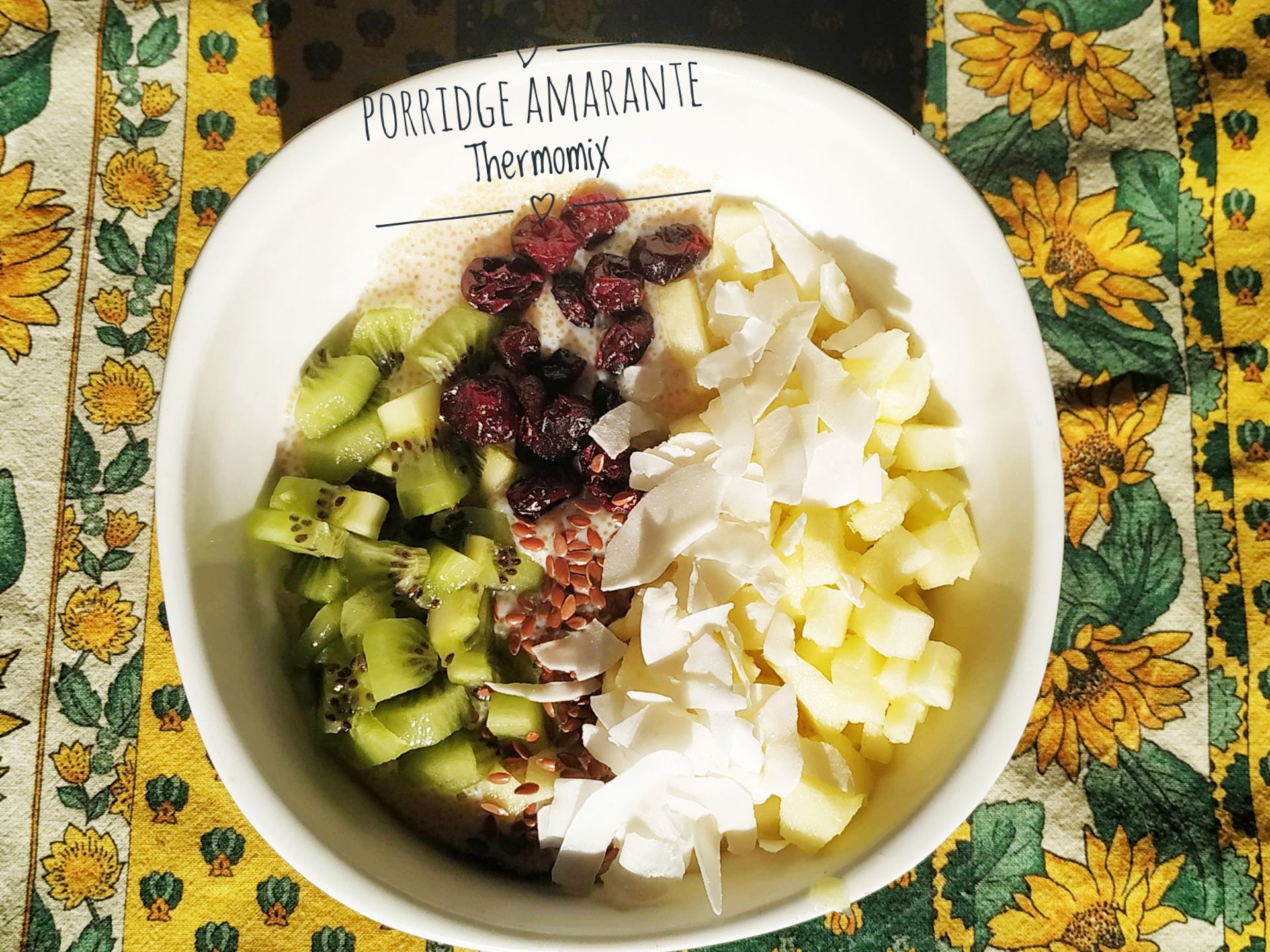 Porridge à l’amarante au thermomix ou pas image