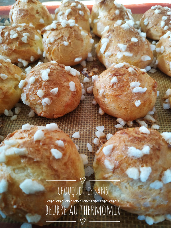 Chouquettes sans beurre au Thermomix