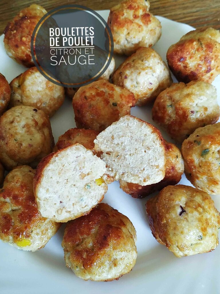 Boulettes de poulet citron et sauge