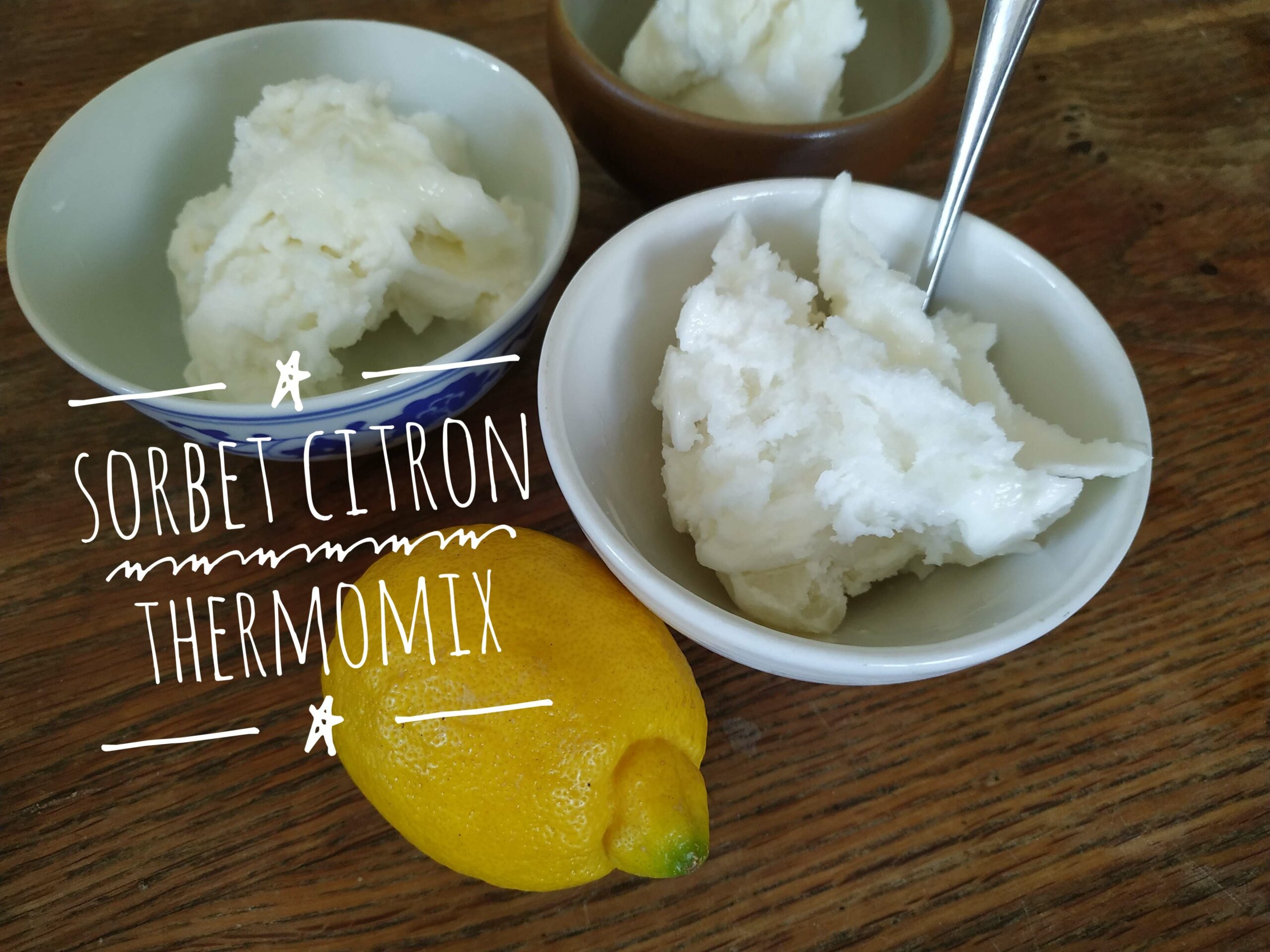 Sorbet citron au thermomix image