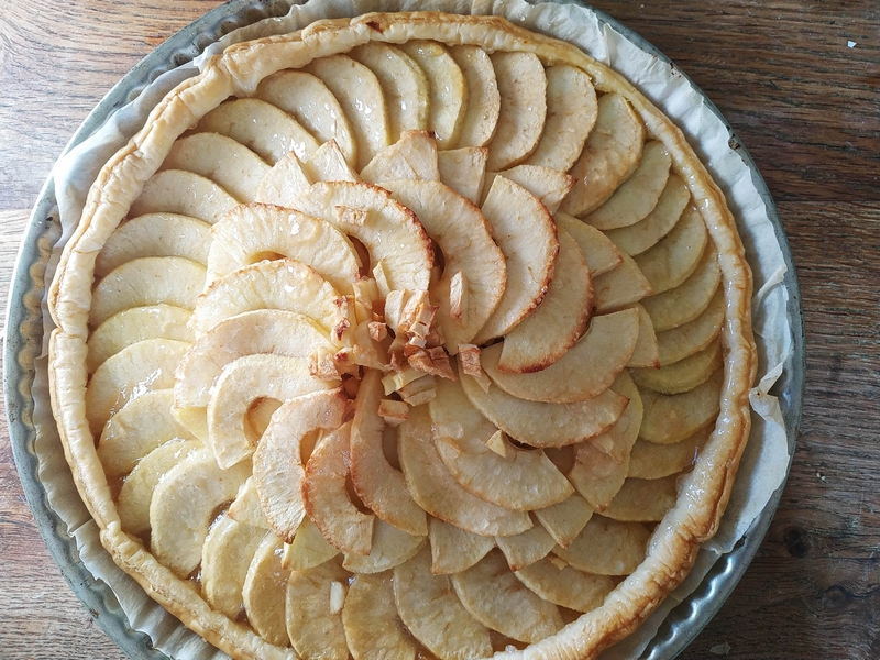 Tarte aux pommes en rosace image