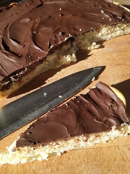 Tarte noix de coco et chocolat