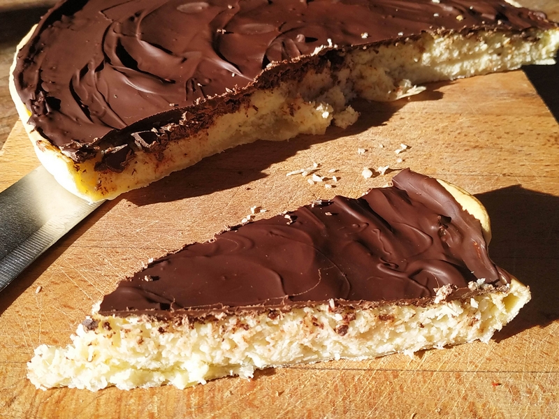 Tarte noix de coco et chocolat image