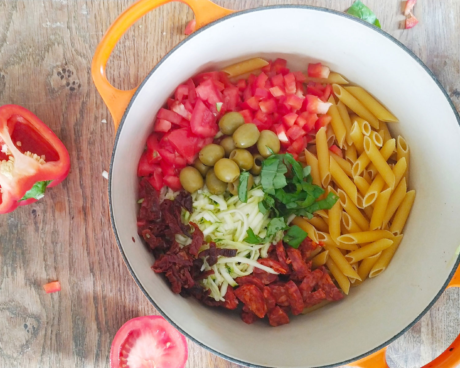 One pot pasta chorizo et sa sauce à tomber image