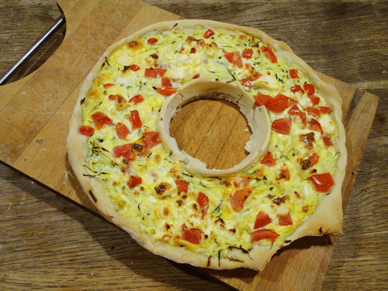 Pizza couronne à la courgette façon Cyril Lignac image