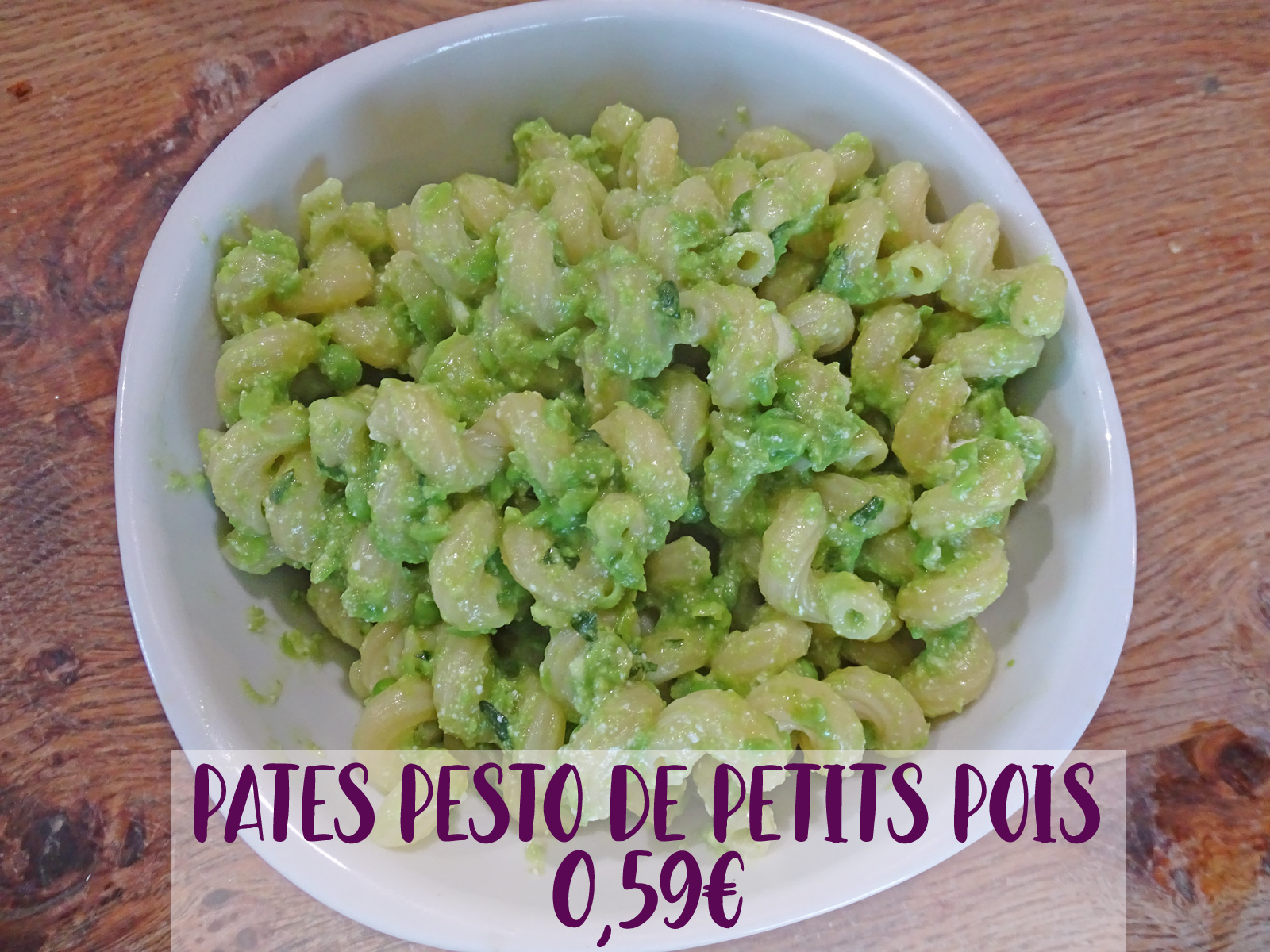 Pates au pesto de petits pois image