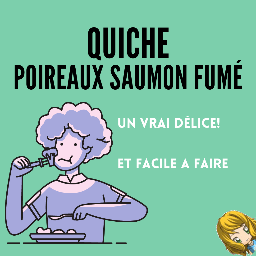 Quiche aux poireaux saumon fumé image