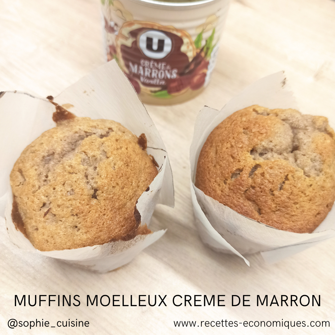 Muffins moelleux à la crème de marron image