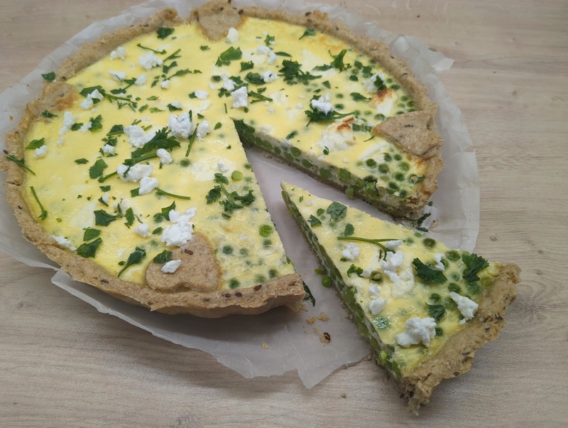 Tarte petits pois féta image