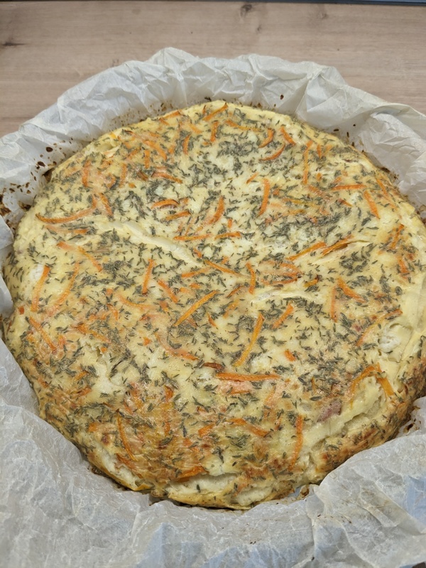 Quiche sans pâte jambon, fromage frais 4 points ww image